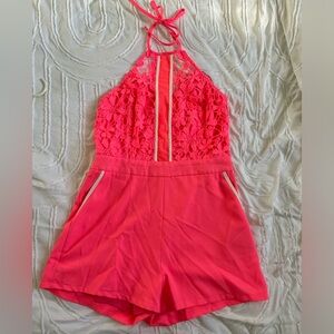 Pretty pink romper